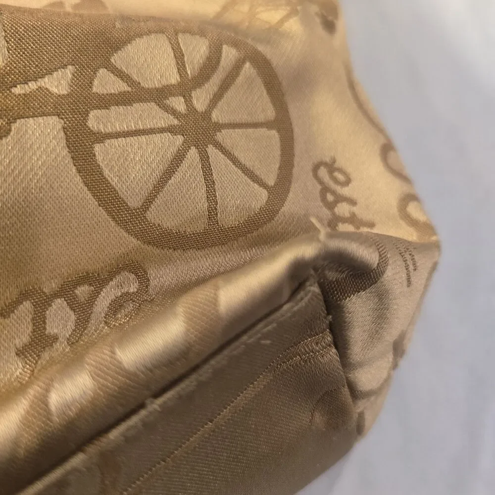 Coach F14483 Storybook Horse & Carriage Jacquard Tote Bag Champagne Gold